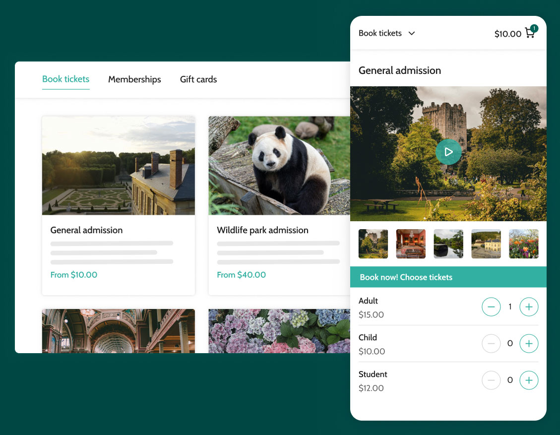 FuseMetrixalternative ticketing software and EPOS shop view
